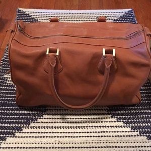 J.crew leather overnight duffel bag